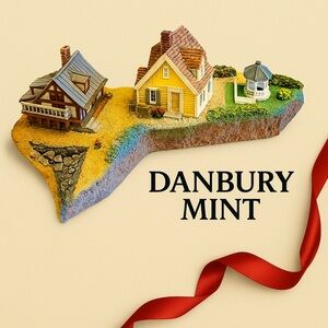 Danbury Mint “Fisherman’s Cove” Replica 8x5”